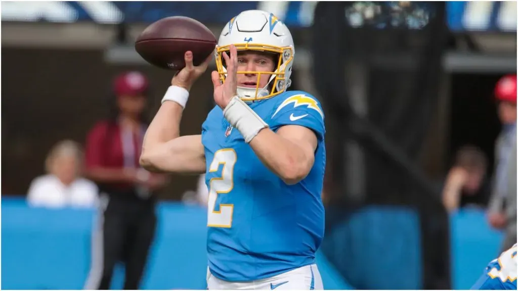 Los Angeles Chargers quarterback Easton Stick â IMAGO / Icon Sportswire