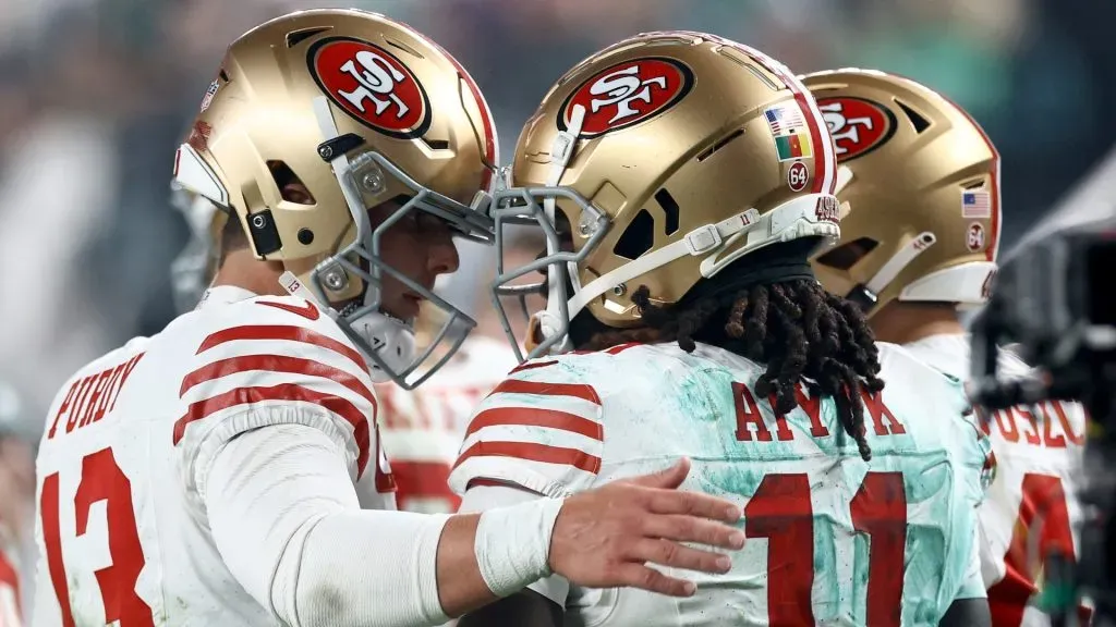 Brandon Aiyuk and Brock Purdy