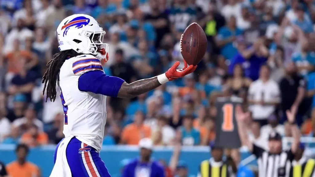 James Cook celebrating