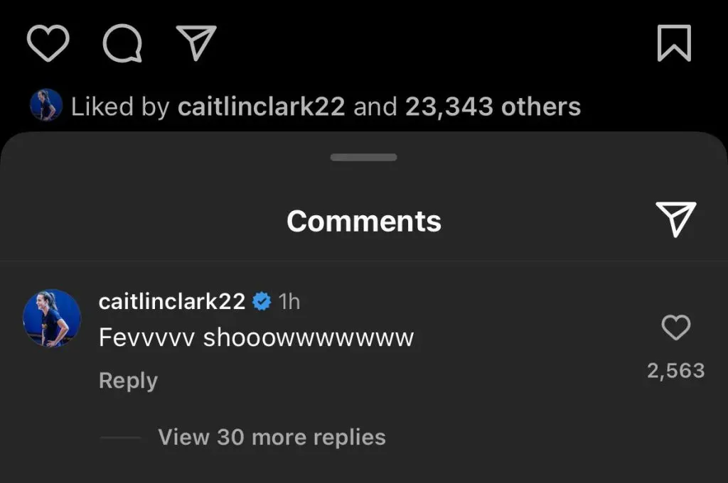 caitlin clark comment