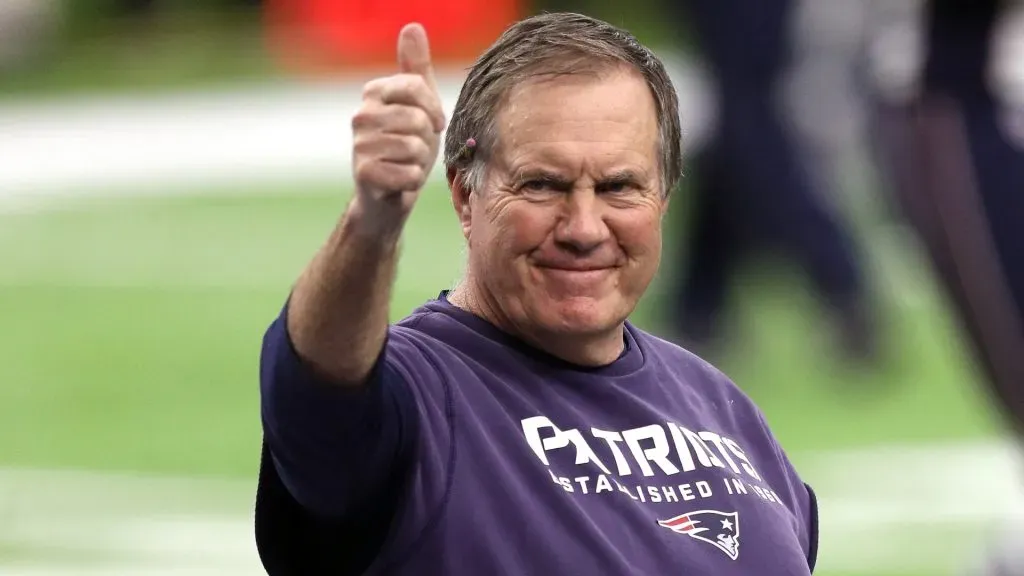 Head coach Bill Belichick of the New England Patriots gives a thumbs up on the field prior to Super Bowl 51 against the Atlanta Falcons at NRG Stadium on February 5, 2017. (Source: Patrick Smith/Getty Images)