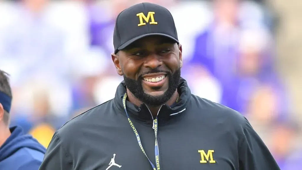 Michigan Wolverines at Washington Huskies OCT 05 October 05, 2024: Michigan Wolverines head coach Sherrone Moore before the NCAA Football game between the Michigan Wolverines and Washington Huskies in Seattle, WA.