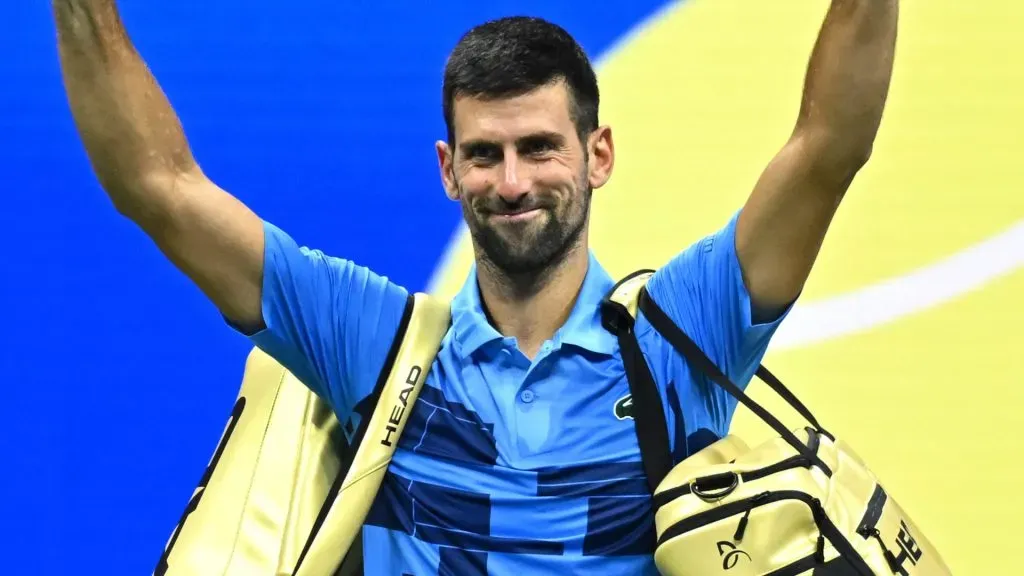 Novak Djokovic during his third round match at the 2024 US Open at Billie Jean National Tennis Center. (Source: IMAGO / ABACAPRESS)