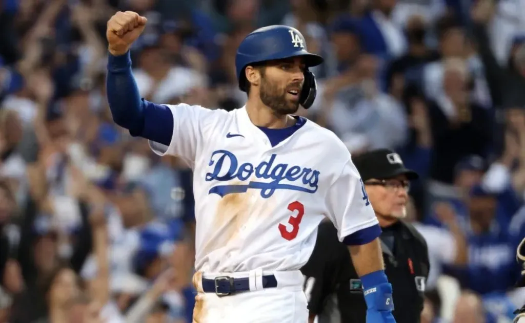 Chris Taylor celebrating