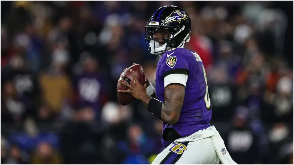 Lamar Jackson of the Baltimore Ravens ā Scott Taetsch/Getty Images