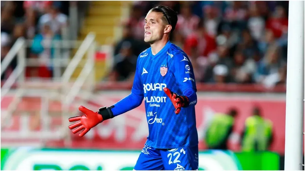 Goalkeeper Ezequiel Unsain of Necaxa – Leopoldo Smith/Getty Images
