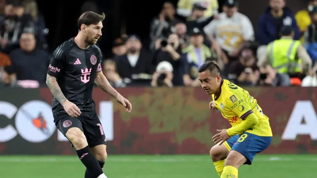 Lionel Messi scored against Club America in Las Vegas ( Ethan Miller/Getty Images)