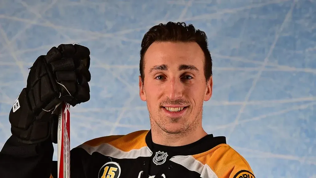 Brad Marchand #63 of the Boston Bruins poses for a portrait prior to the 2017 Honda NHL All-Star Game at Staples Center on January 29, 2017 in Los Angeles, California.