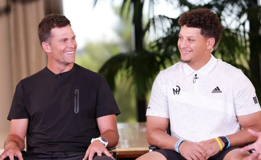 Tom Brady (left), Patrick Mahomes (right) – 2022