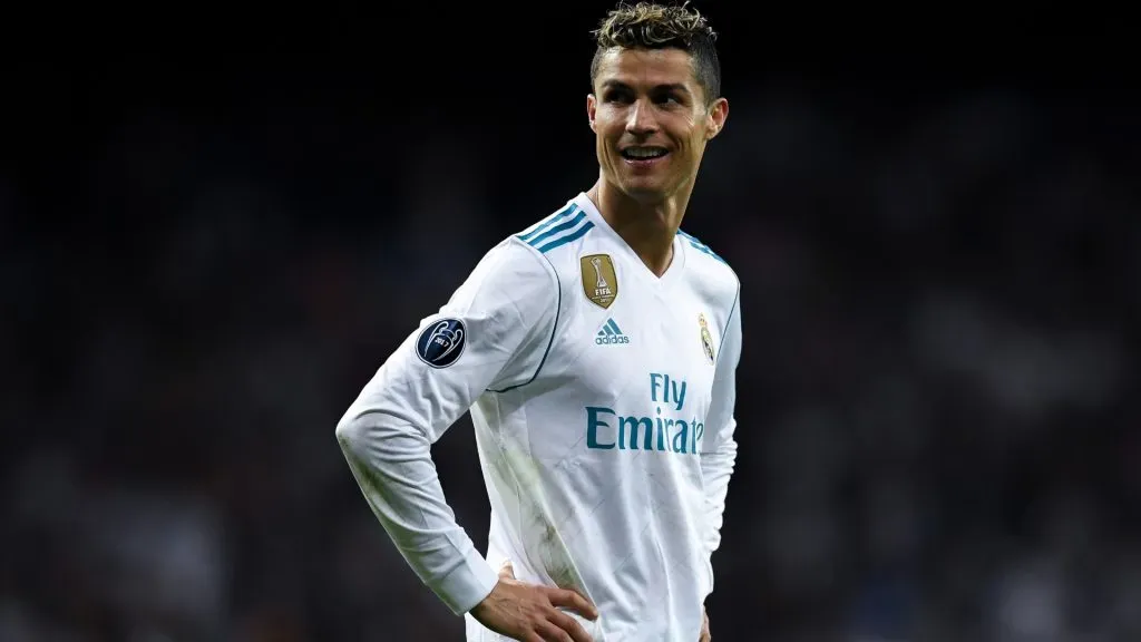 Cristiano Ronaldo of Real Madrid CF celebrates as they reach the final after the UEFA Champions League Semi Final Second Leg match between Real Madrid and Bayern Muenchen