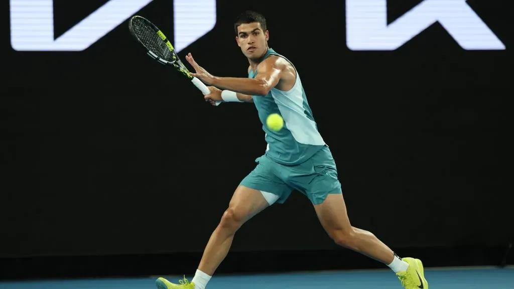 Carlos Alcaraz has one of the best forehands ever (Clive Brunskill/Getty Images)