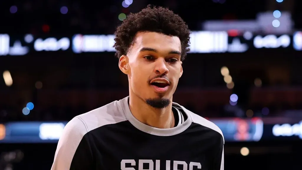 Victor Wembanyama #1 of the San Antonio Spurs participates during the 2025 KIA Skills Challenge as part of the State Farm All-Star