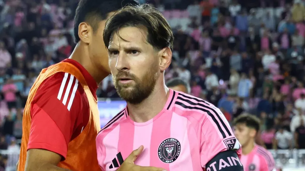 Lionel Messi #10 of Inter Miami CF exits the pitch after the MLS match between Inter Miami CF and New York City FC