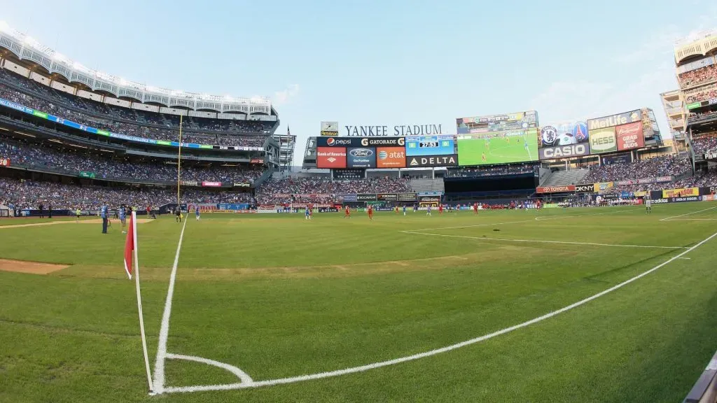 A general view of the match between Chelsea FC and Paris Saint-Germain at Yankee Stadium on July 22, 2011. (Source: Andy Marlin/Getty Images)