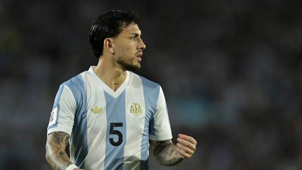 Leandro Paredes during the match between Argentina and Brazil (Marcelo Endelli/Getty Images)