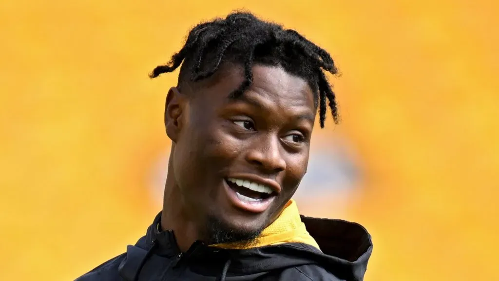 George Pickens smiling