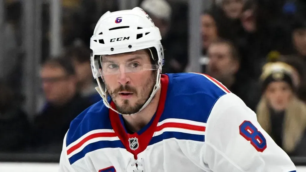 J.T. Miller #8 of the New York Rangers