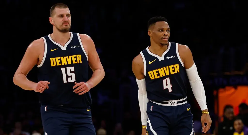 Nuggets' stars Nikola Jokic and Russell Westbrook.