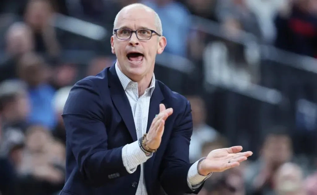 Dan Hurley head coach of the UConn Huskies