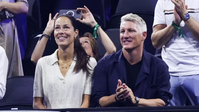 Ivanovic and Bastian Schweinsteiger at the 2024 Laver Cup (Maja Hitij/Getty Images for Laver Cup)
