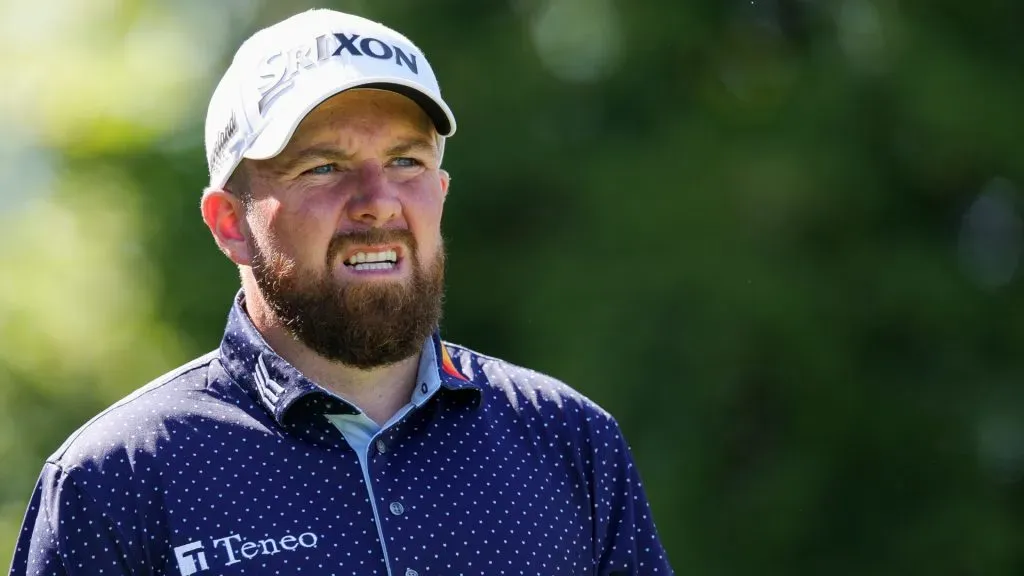 Shane Lowry of Ireland looks on while playing the ninth hole during the third round of the Truist Championship 2025 at The Wissahickon at Philadelphia Cricket Club on May 10, 2025 in Flourtown, Pennsylvania.