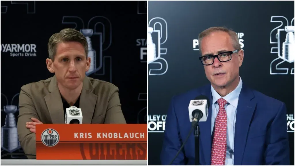 Kris Knoblauch (left) and Paul Maurice (right)