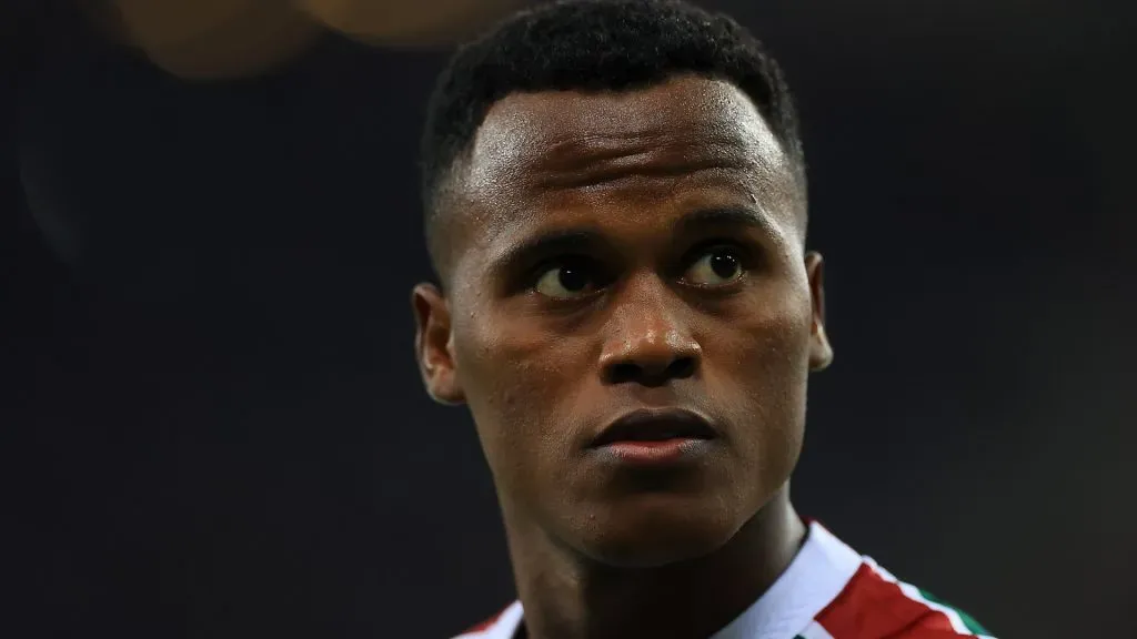 Jhon Arias of Fluminense looks on during the match between Fluminense and Vasco Da Gama as part of Brasileirao 2025 at Maracana Stadium on May 24, 2025. (Source: Buda Mendes/Getty Images)