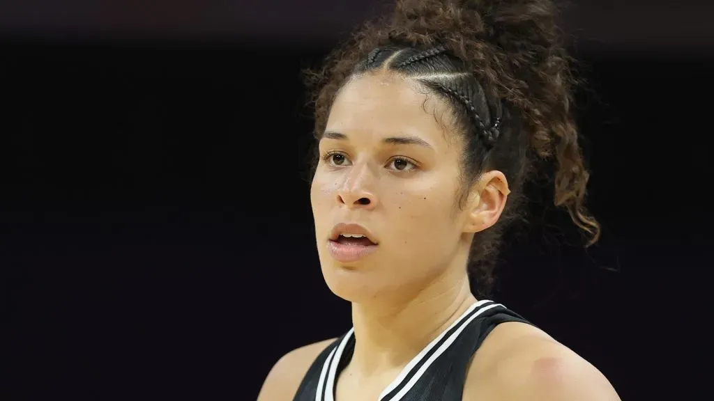 Veronica Burton #22 of the Golden State Valkyries during the WNBA game at PHX Arena on June 05, 2025. (Source: Christian Petersen/Getty Images)