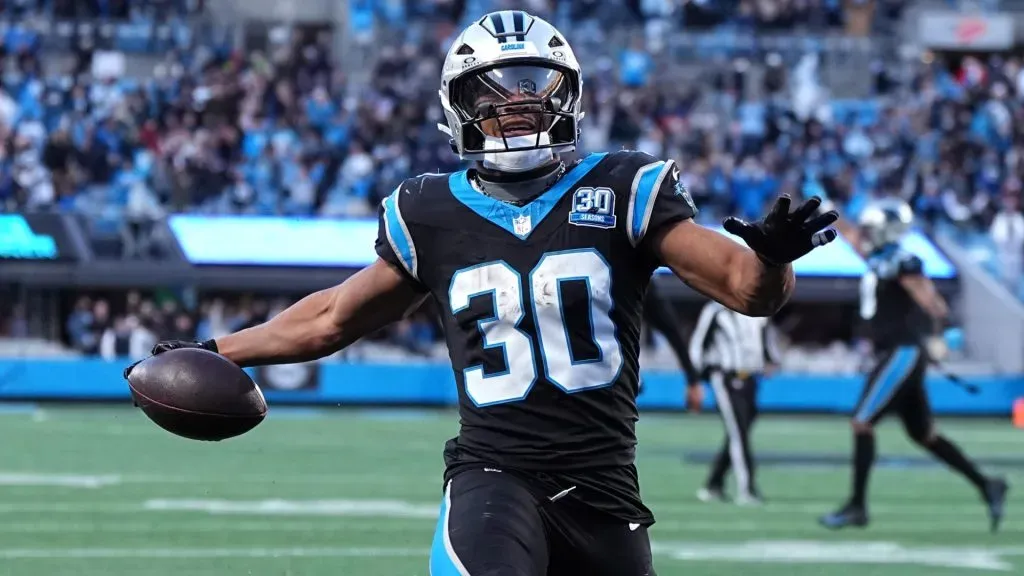 Chuba Hubbard #30 of the Carolina Panthers