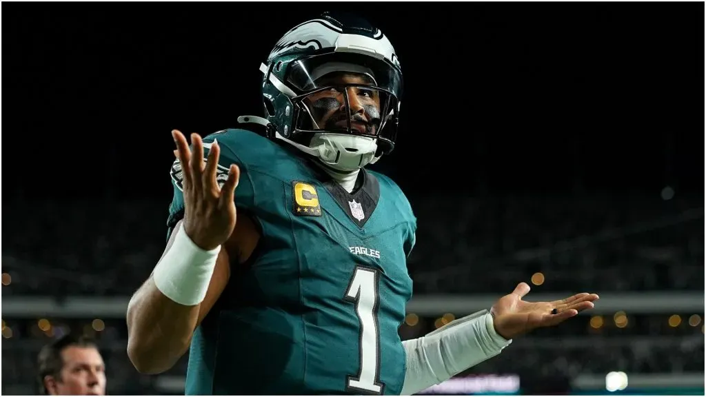 Jalen Hurts of the Philadelphia Eagles – Mitchell Leff/Getty Images