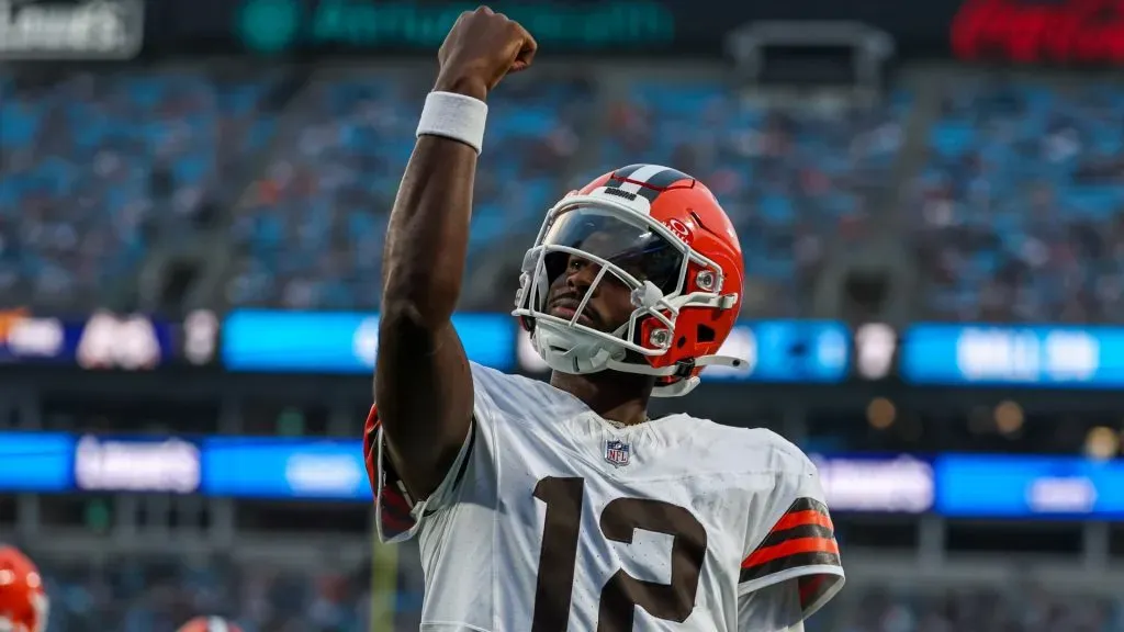 Shedeur Sanders in a preseason game