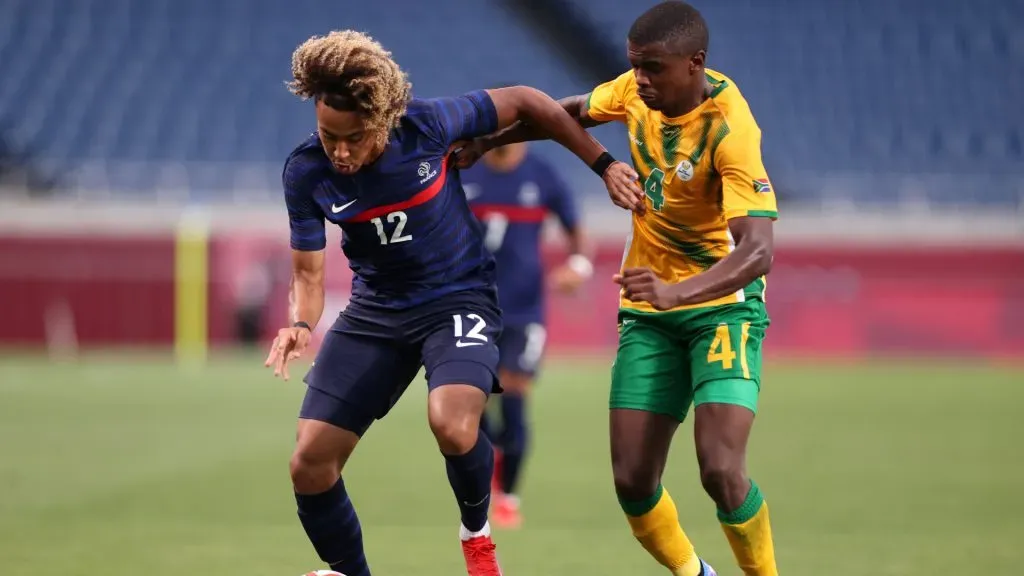 Teboho Mokoena of South Africa during an Olympics game against France. (Naomi Baker/Getty Images)