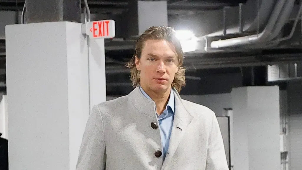 Pheonix Copley at UBS Arena on December 09, 2023 in Elmont, New York.