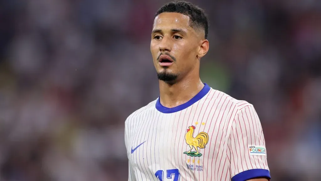 William Saliba during the UEFA EURO 2024 semi-final match against Spain. (Alex Livesey/Getty Images)