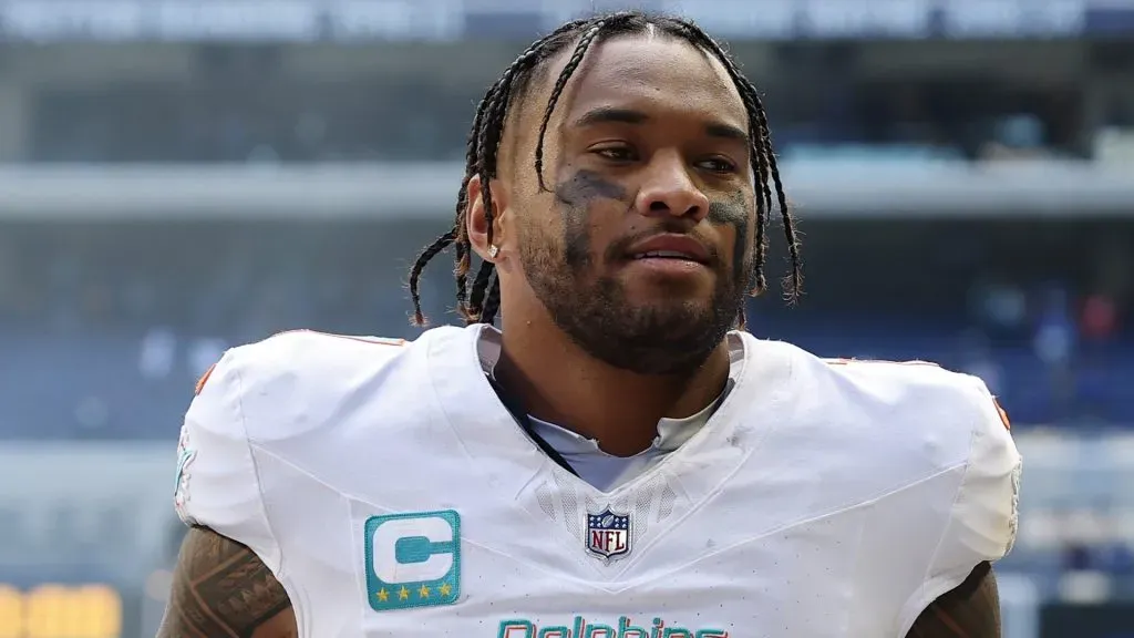 Tua Tagovailoa #1 of the Miami Dolphins.