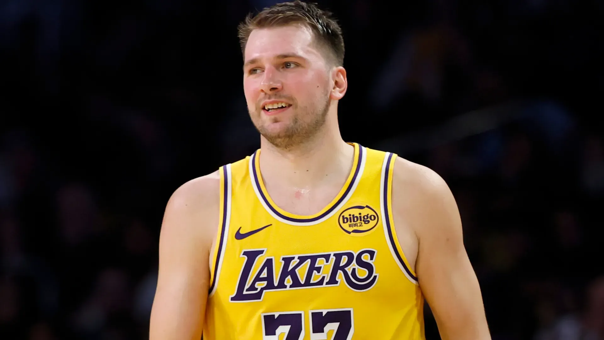 Luka Doncic during the first game of the NBA season