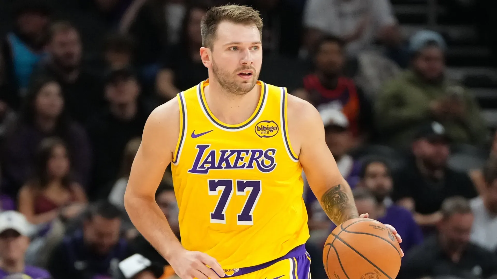 Luka Doncic dribbling