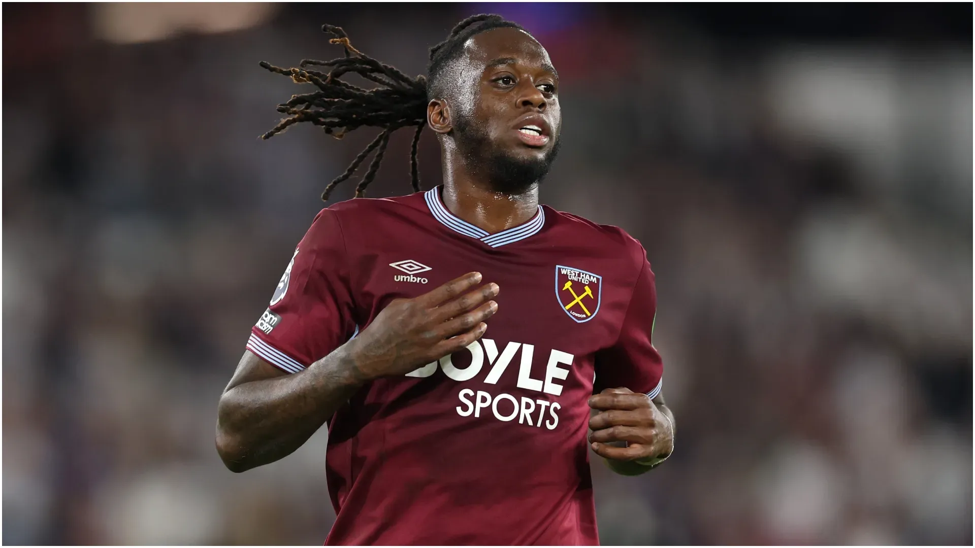 Aaron Wan-Bissak of DR Congo in a game with West Ham โ Julian Finney/Getty Images