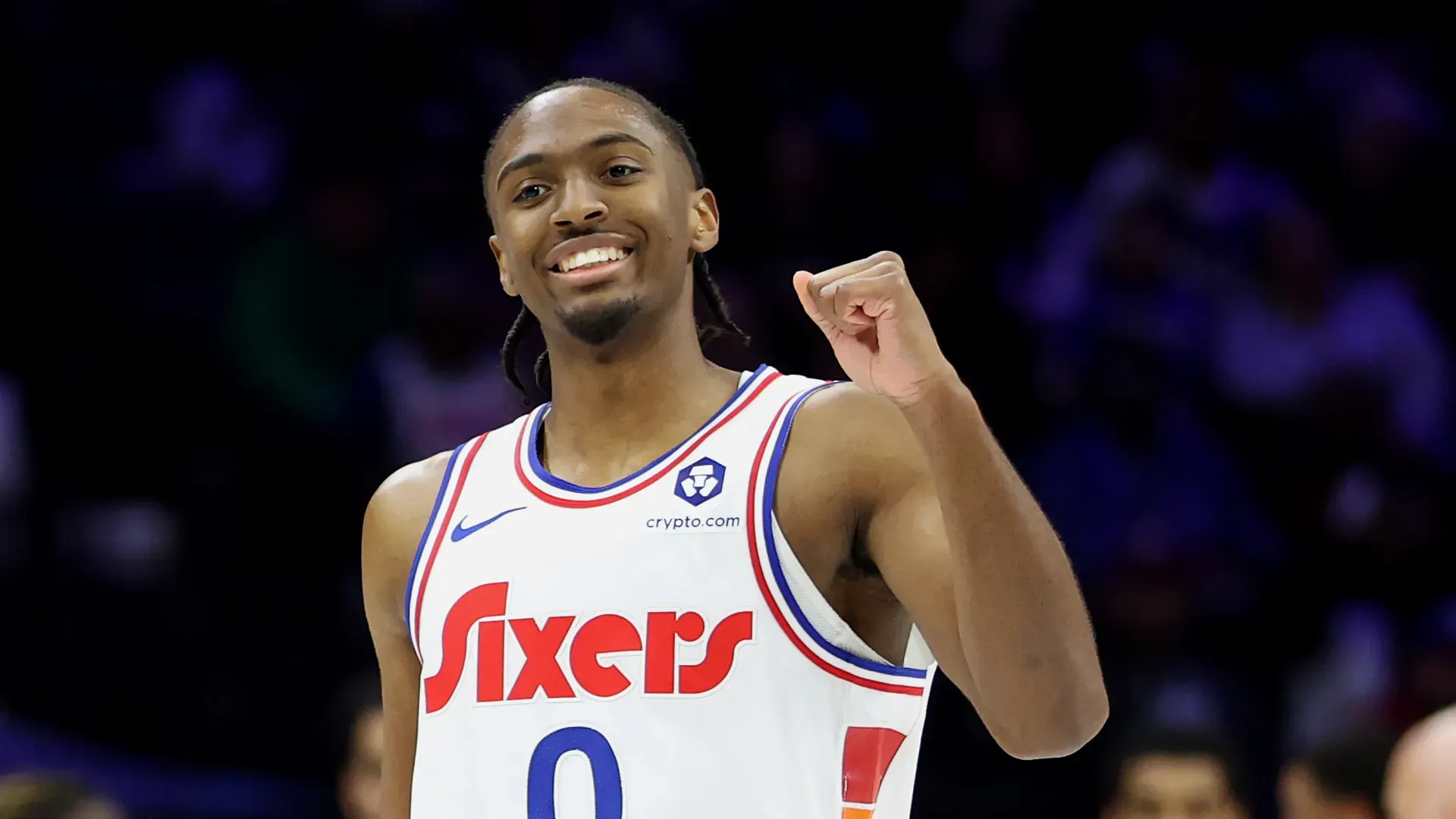 Tyrese Maxey #0 of the Philadelphia 76ers.