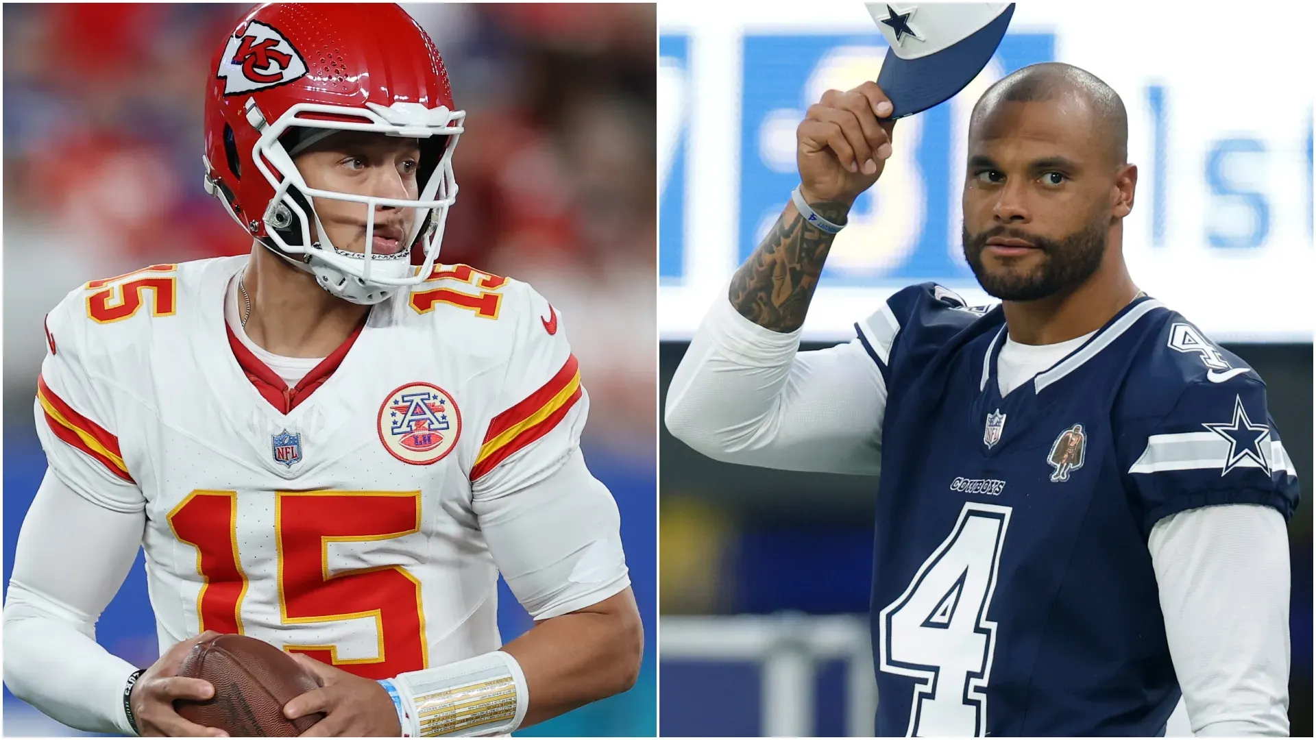 Patrick Mahomes and Dak Prescott