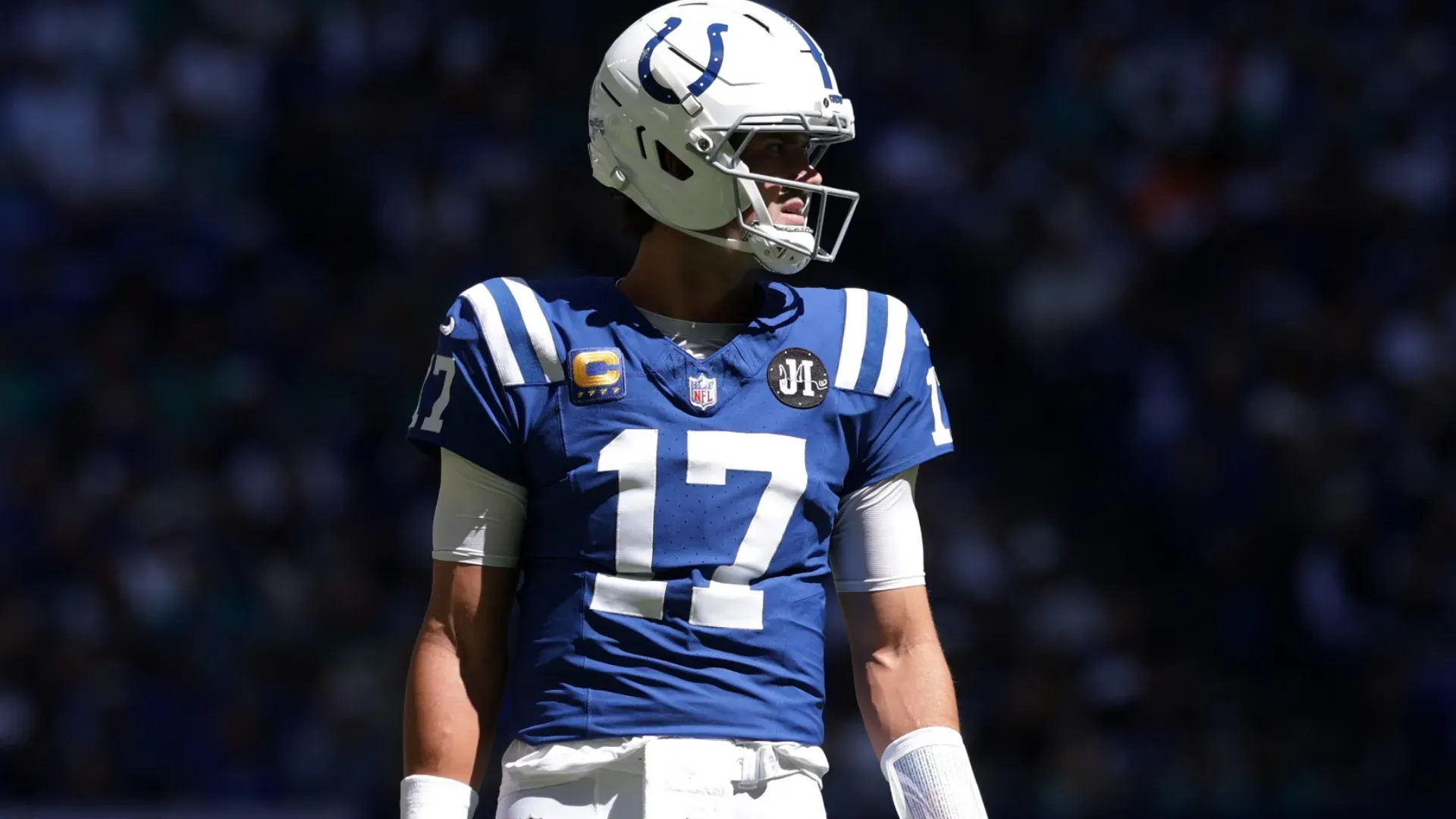 Daniel Jones #17 of the Indianapolis Colts