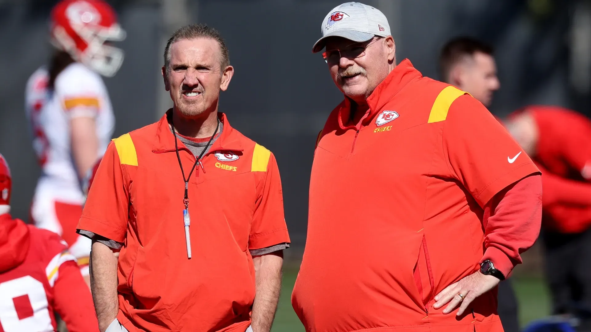 Steve Spagnuolo with Andy Reid