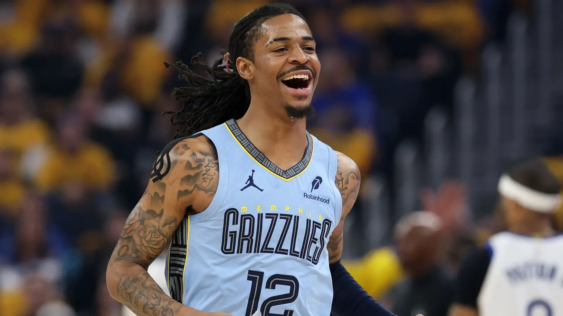 Ja Morant #12 of the Memphis Grizzlies in 2025 (Source: Ezra Shaw/Getty Images)