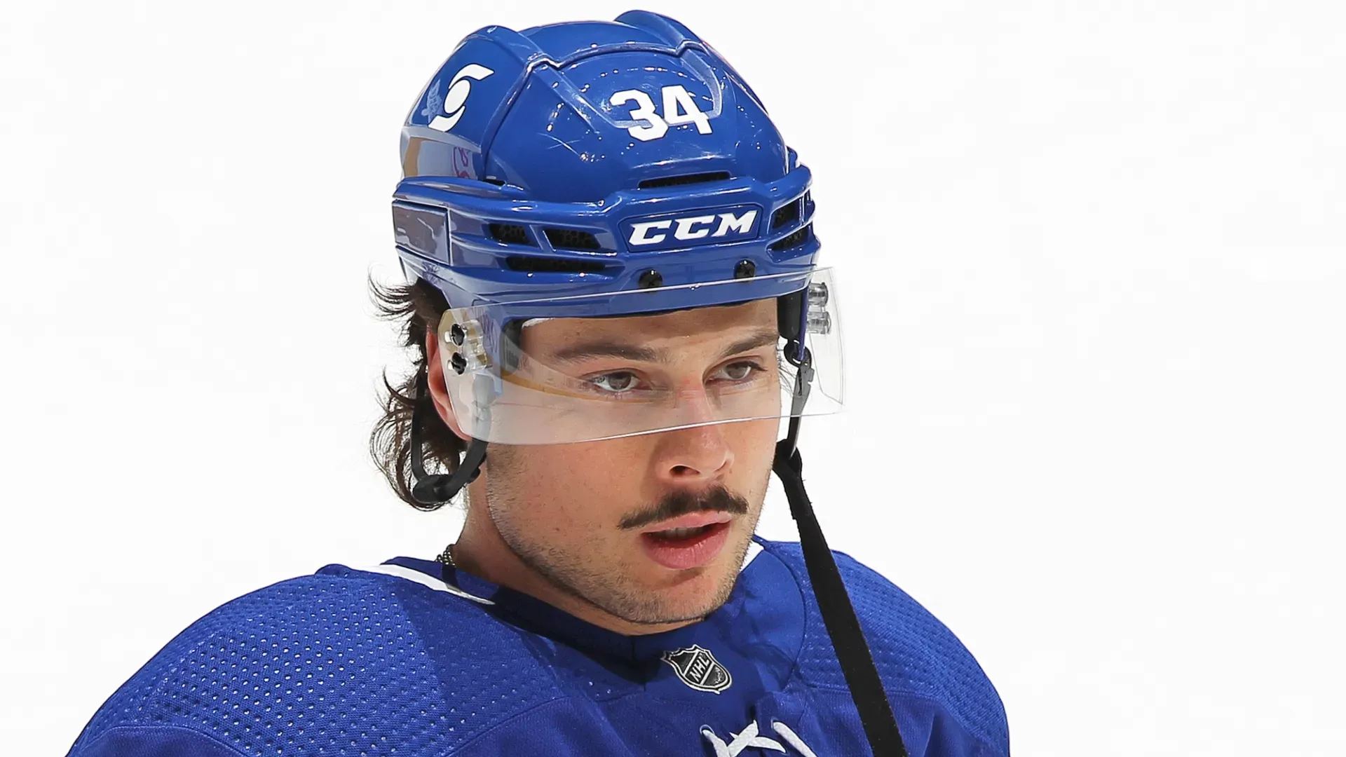 Auston Matthews #34 of the Toronto Maple Leafs