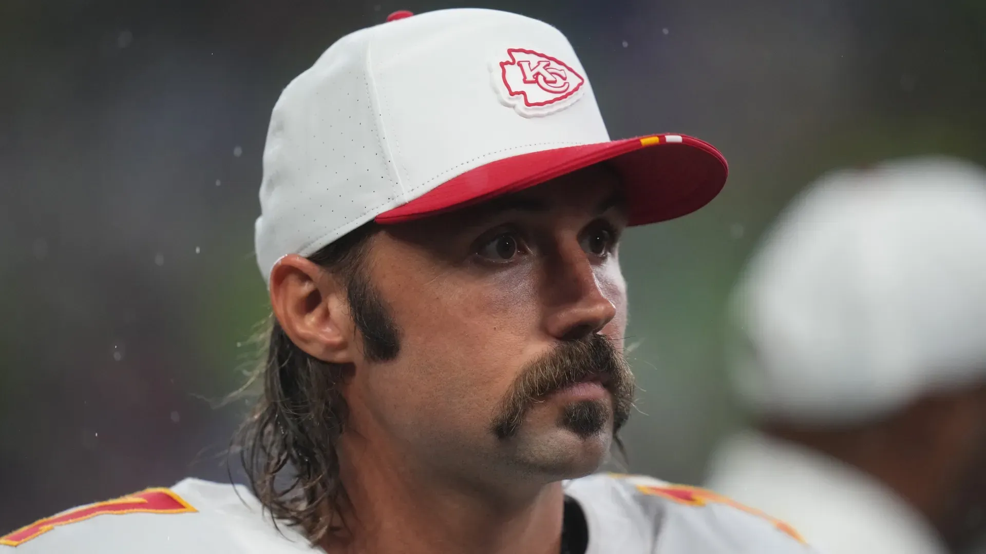 Gardner Minshew looking on sideline