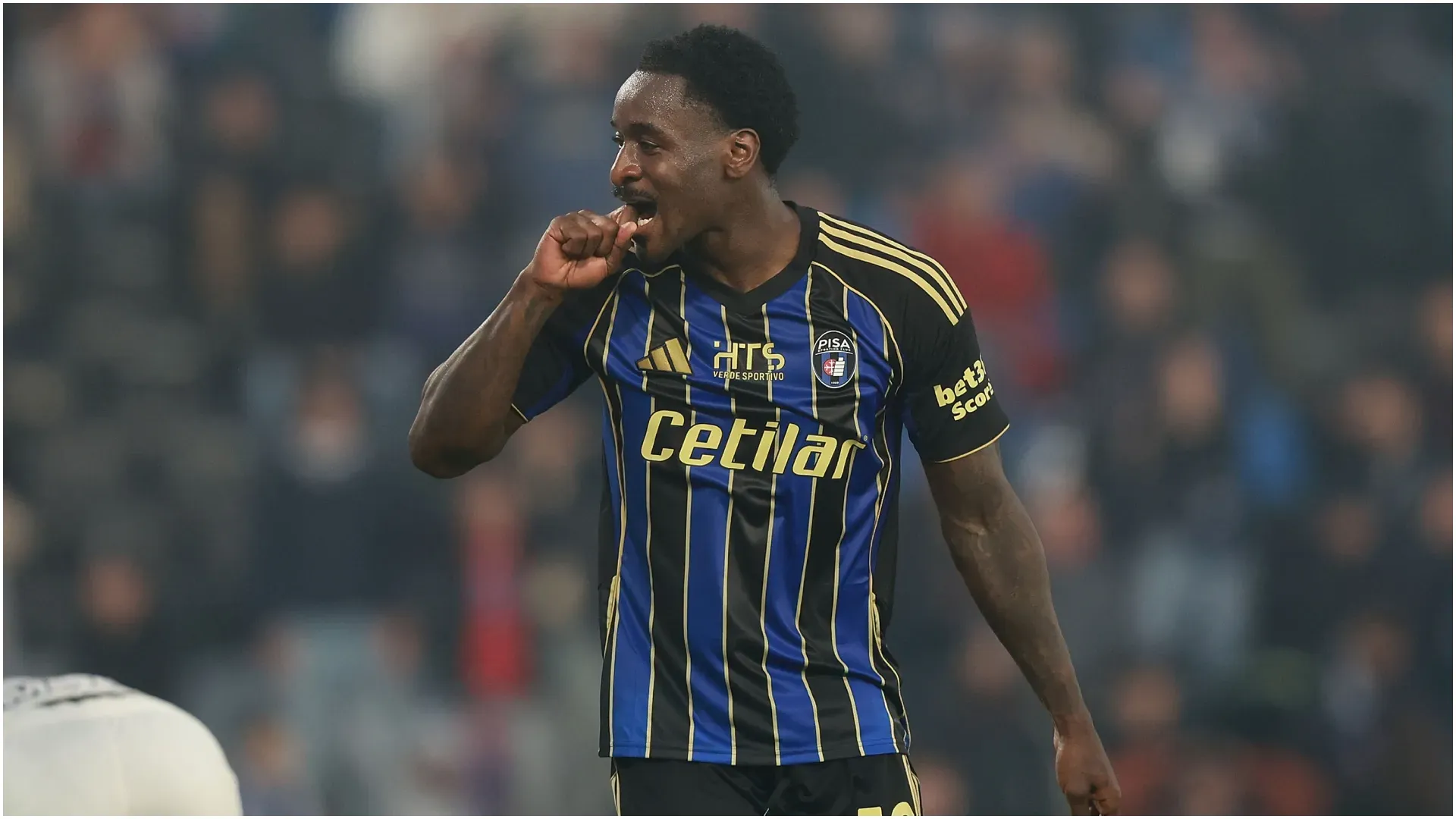 M’Bala Nzola of Angola in a game with Pisa Sporting Club – Gabriele Maltinti/Getty Images