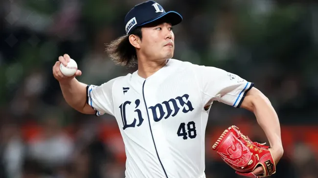 Tatsuya Imai delivers during an NPB game in Japan, as MLB interest continues to build ahead of his posting deadline. @MLB