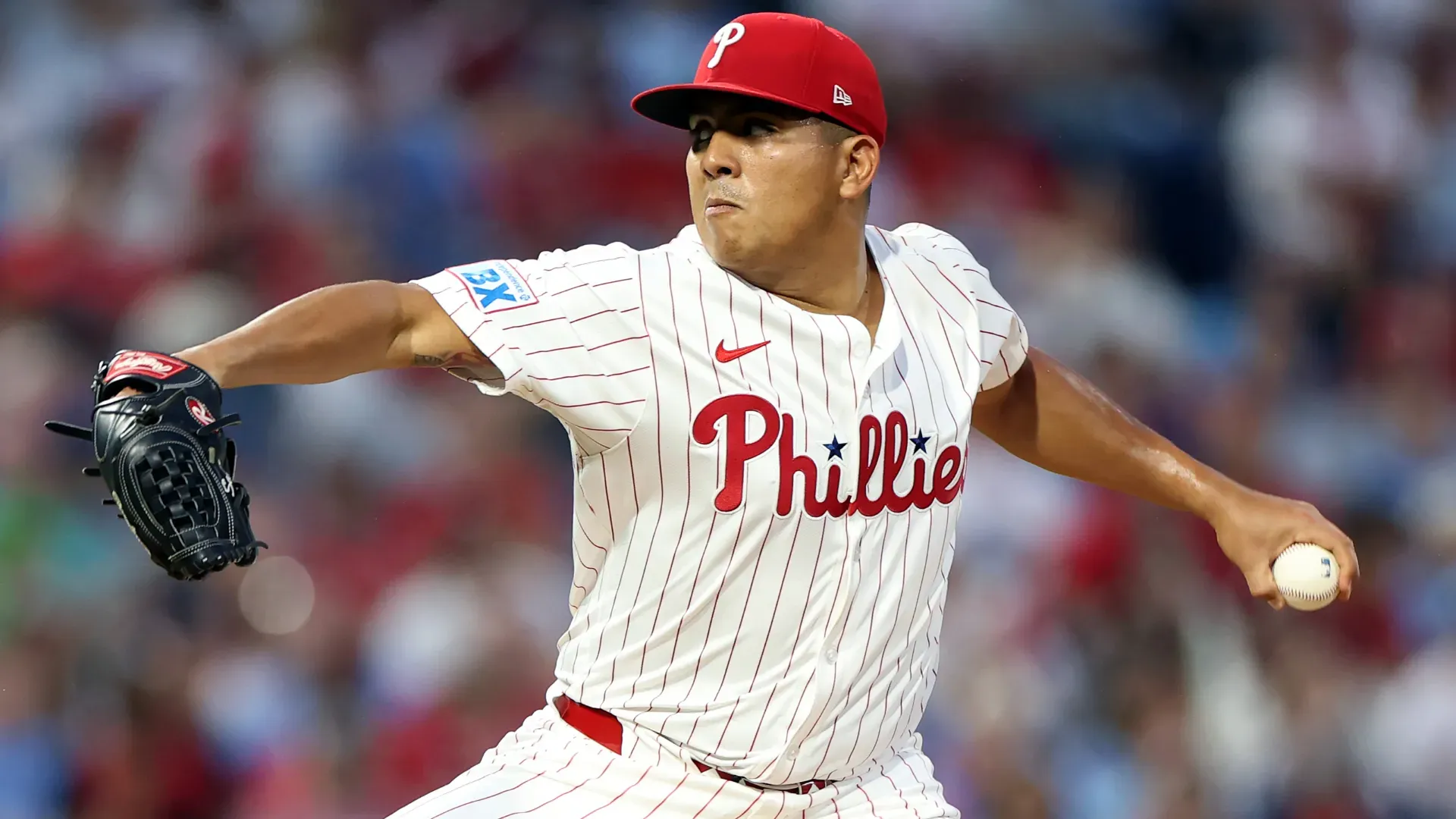 Ranger Suarez pitches in the second inning against the Minnesota Twins. (Getty Images)