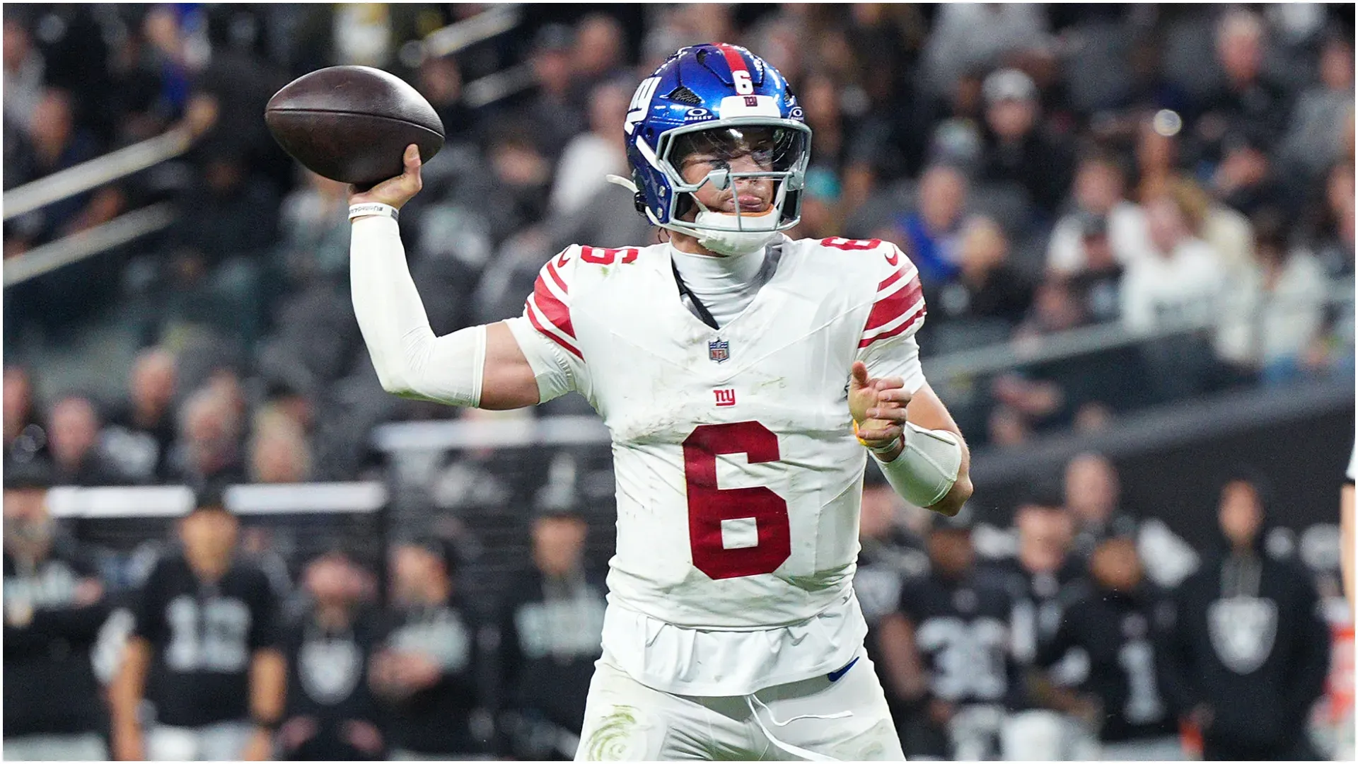 Jaxson Dart of the New York Giants – Candice Ward/Getty Images