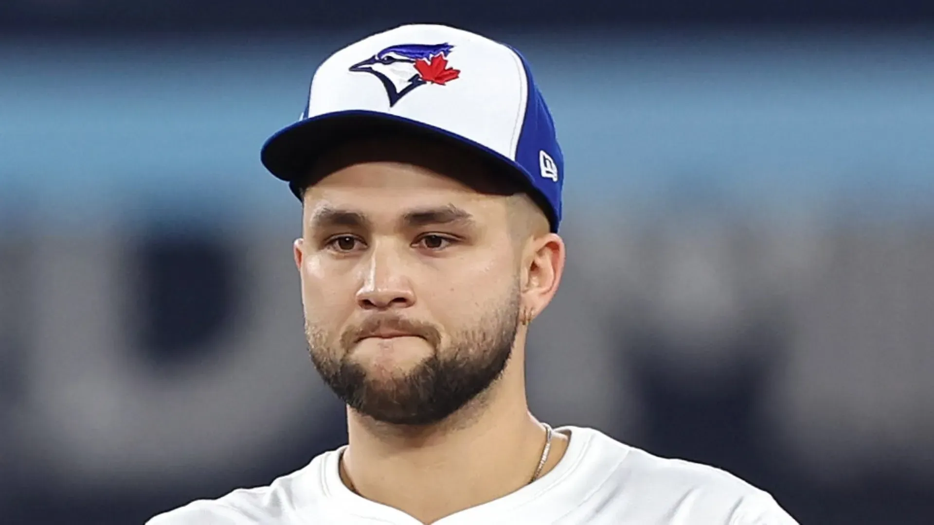 Bo Bichette plays second base against the Los Angeles Dodgers